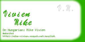 vivien mike business card